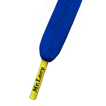 Šnúrky - Mr.Lacy Flatties Royal Blue/Yellow Tip