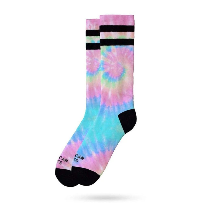 Vysoké ponožky dámske - American Socks Tie Dye - Pastel