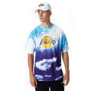 Tričká - New Era Nba Sky Aop Os Tee Los Angeles Lakers