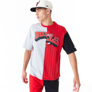 Tričká - New Era NBA Half Pinstripe Os Tee Chicago Bulls