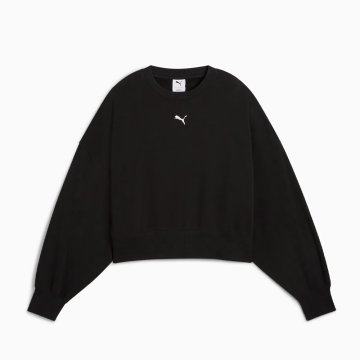Mikiny - Puma Wardrobe Ess Over-Oversized Crew Tr
