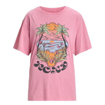 Tričká - Roxy Sunnyoversize Optic Wash