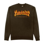 Mikiny - Thrasher Inferno Crewneck