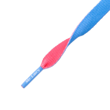 Šnúrky - Mr.Lacy Clubbies Mellow Blue/Neon Pink