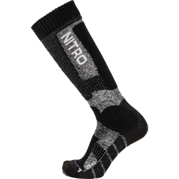 ponožky NITRO CLOUD 8 UNISEX SOCKS black/grey Velikost: S