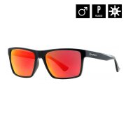 MERLIN SUNGLASSES (gloss black/mirror red)