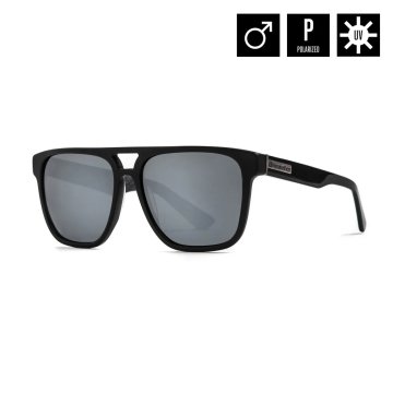 TRIGGER SUNGLASSES (matt black/mirror white)