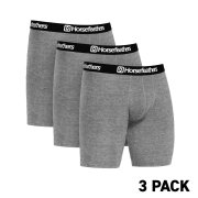 DYNASTY LONG 3PACK BOXER SHORTS (heather gray) velikost L