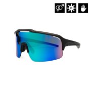 RECOIL BIKE SUNGLASSES (matt black/mirror green)