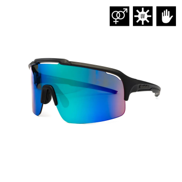 RECOIL BIKE SUNGLASSES (matt black/mirror green)
