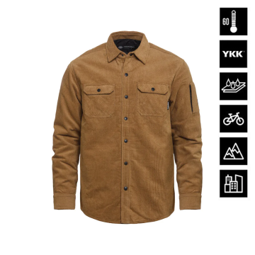 DOUGH INSULATED SHIRT (camel corduroy) velikost L