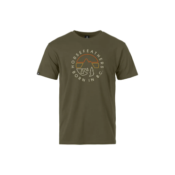 LINE CIRCLE T-SHIRT (burnt olive) velikost M