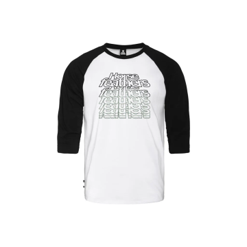 ROLLIN RAGLAN T-SHIRT (white/black) velikost L