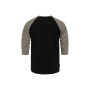 ROLLIN RAGLAN T-SHIRT (black/taupe) velikost L