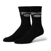 Vysoké ponožky dámske - HUF x Thrasher Logo Sock
