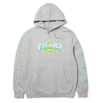 Mikiny - HUF x Thrasher Logo Hoodie