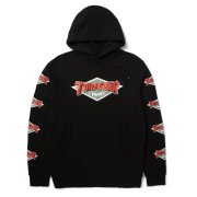 Mikiny - HUF x Thrasher Logo Hoodie