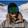 HUCK GOGGLES (black/mirror green)