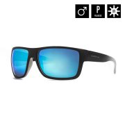 ZENITH SUNGLASSES (matt black fade out/mirror blue)