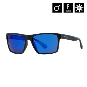 MERLIN SUNGLASSES (matt black/mirror blue)