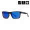 MERLIN SUNGLASSES (matt black/mirror blue)