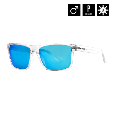 MERLIN SUNGLASSES (crystal/mirror blue)