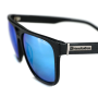 TRIGGER SUNGLASSES (brushed black/mirror blue)
