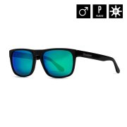 KEATON SUNGLASSES (gloss black/mirror green)
