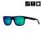 KEATON SUNGLASSES (gloss black/mirror green)