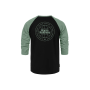 GLOBAL RAGLAN T-SHIRT (black/iceberg green) velikost L
