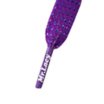 Šnúrky - Mr.Lacy Flatties Purple Chrome